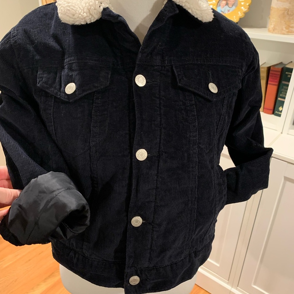 Boys sherpa lined coat.